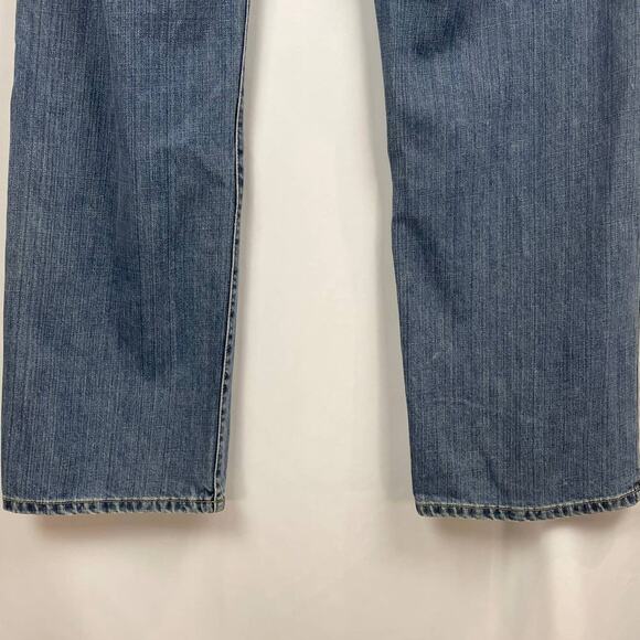 Scott Barber Jeans Size 38 X 32 Classic Fit Blue Denim Mid Rise Straight Leg - Picture 7 of 9